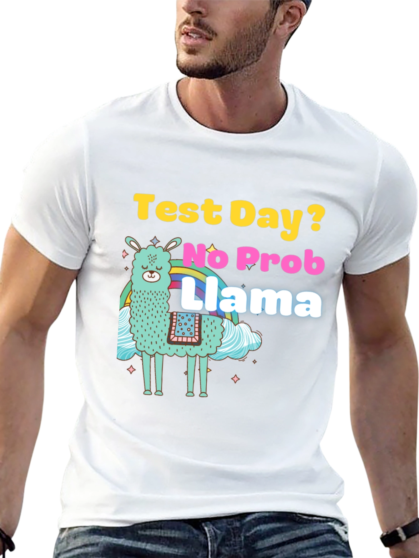 Test Day? No Prob Llama Graphic T-Shirt
