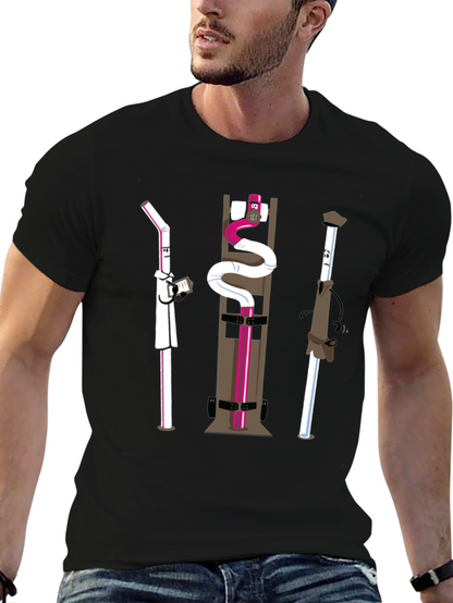 Novelty Black Cartoon Character T-Shirt