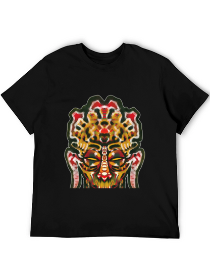 Abstract Face Graphic Tee - Unique Streetwear