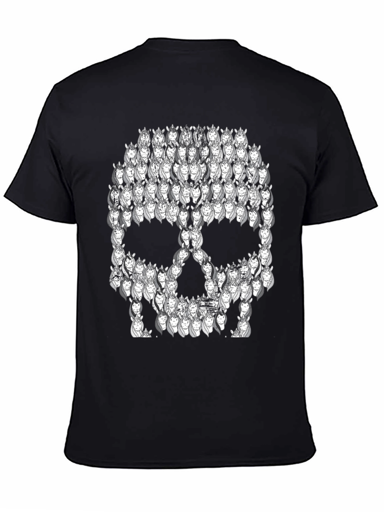Unicorn Skull Black T-Shirt