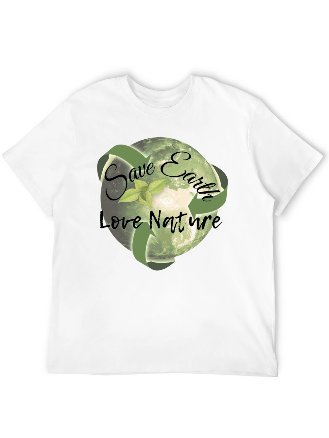 Eco-Friendly Save Earth Graphic T-Shirt