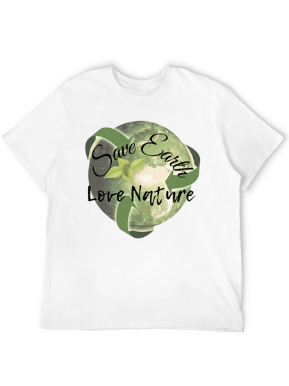 Eco-Friendly Save Earth Graphic T-Shirt