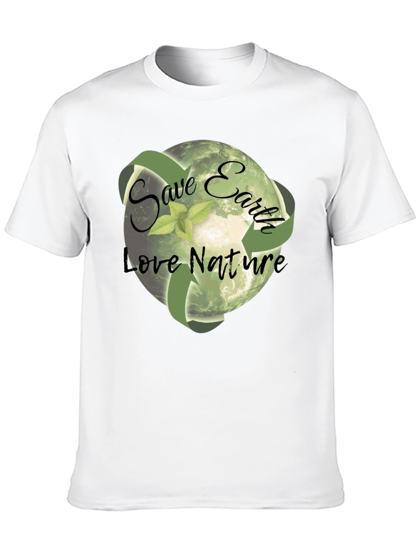 Eco-Friendly Save Earth Graphic T-Shirt