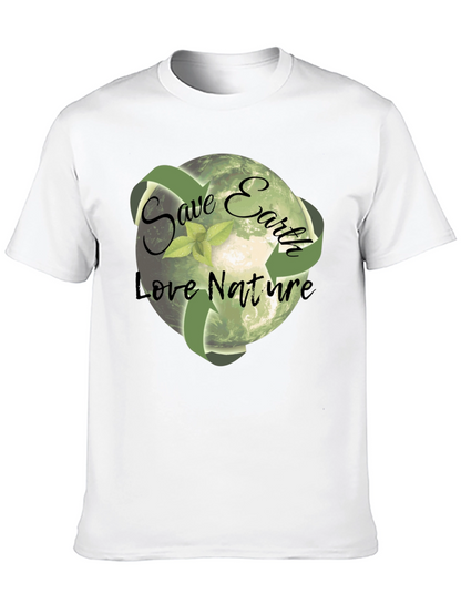 Eco-Friendly Save Earth Graphic T-Shirt