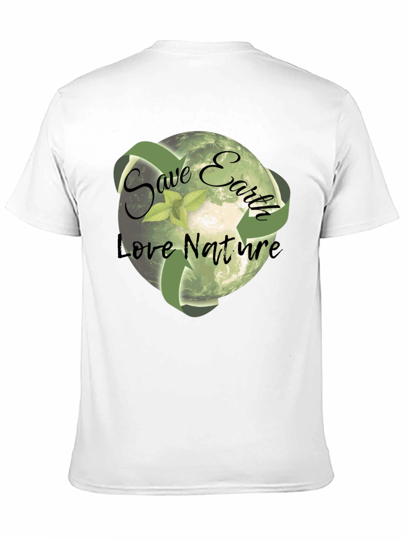 Eco-Friendly Save Earth Graphic T-Shirt