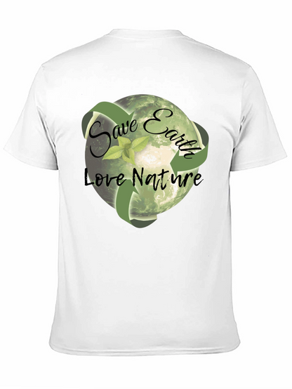 Eco-Friendly Save Earth Graphic T-Shirt