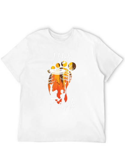 I Hate People Bigfoot UFO T-Shirt