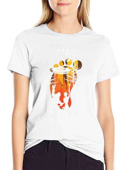 I Hate People Bigfoot UFO T-Shirt