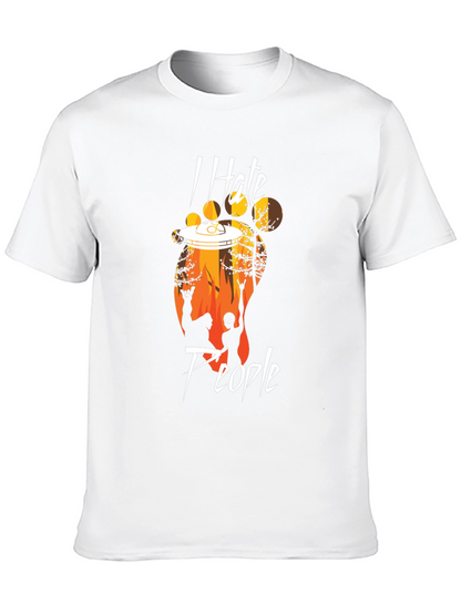I Hate People Bigfoot UFO T-Shirt