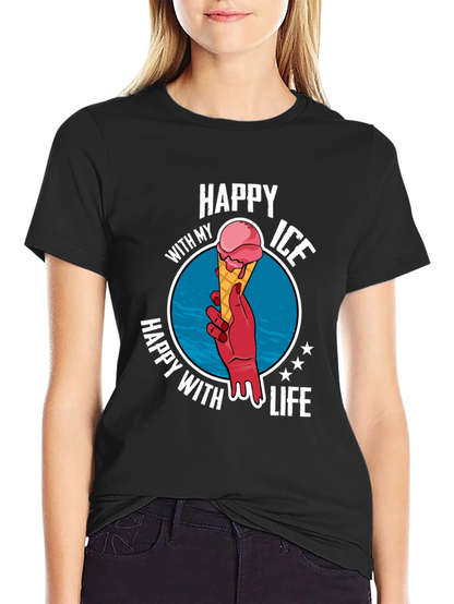 Happy With My Ice Cream Life T-Shirt