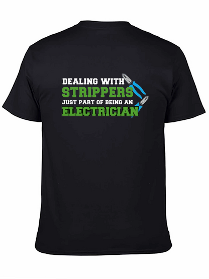 Electrician Stripper Humor Graphic T-Shirt
