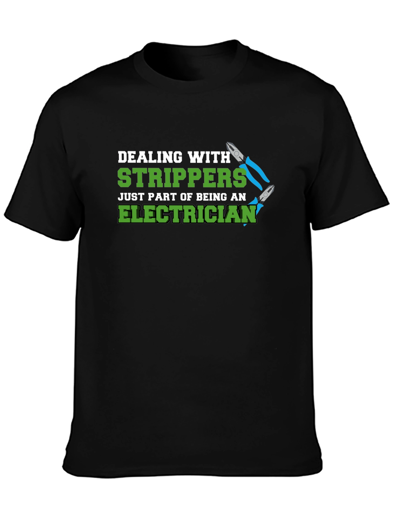 Electrician Stripper Humor Graphic T-Shirt