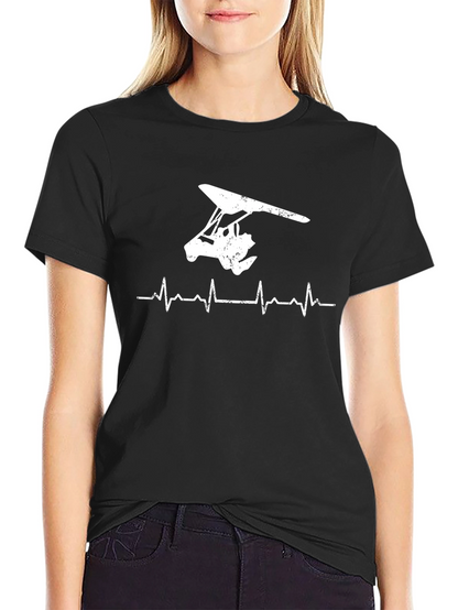 Hang Gliding Heartbeat T-Shirt - Soar High!