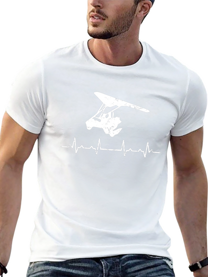 Hang Gliding Heartbeat T-Shirt - Soar High!