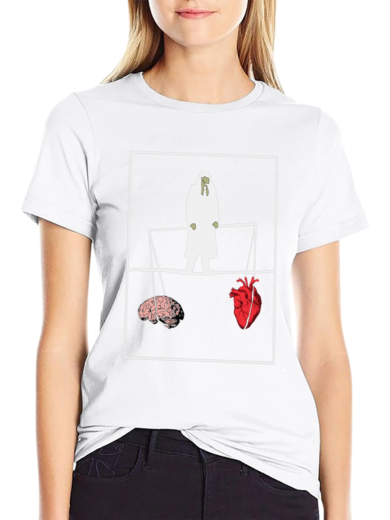 Brain vs. Heart T-Shirt - Philosophy Tee