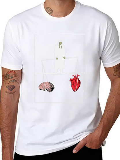 Brain vs. Heart T-Shirt - Philosophy Tee