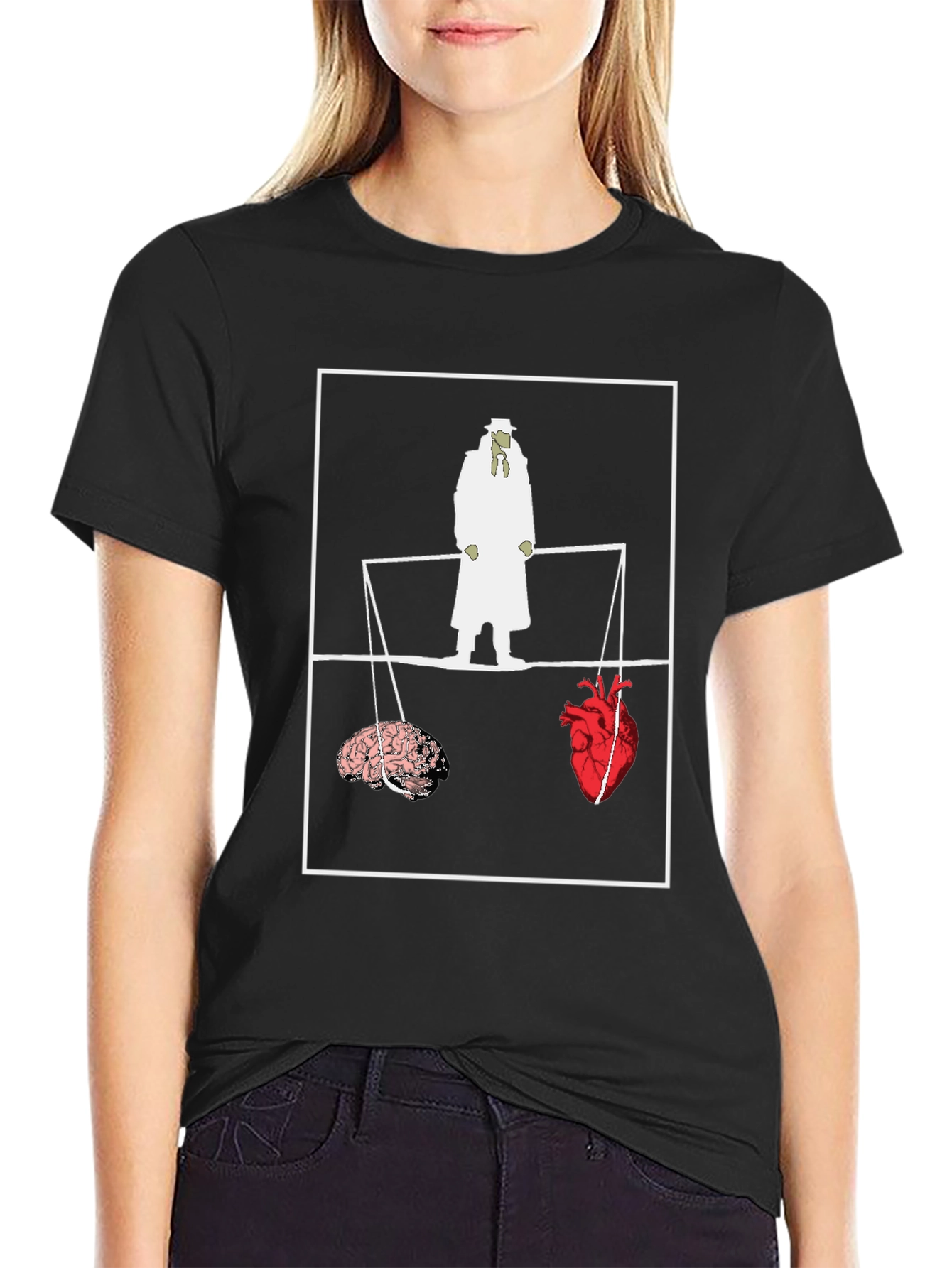 Brain vs. Heart T-Shirt - Philosophy Tee