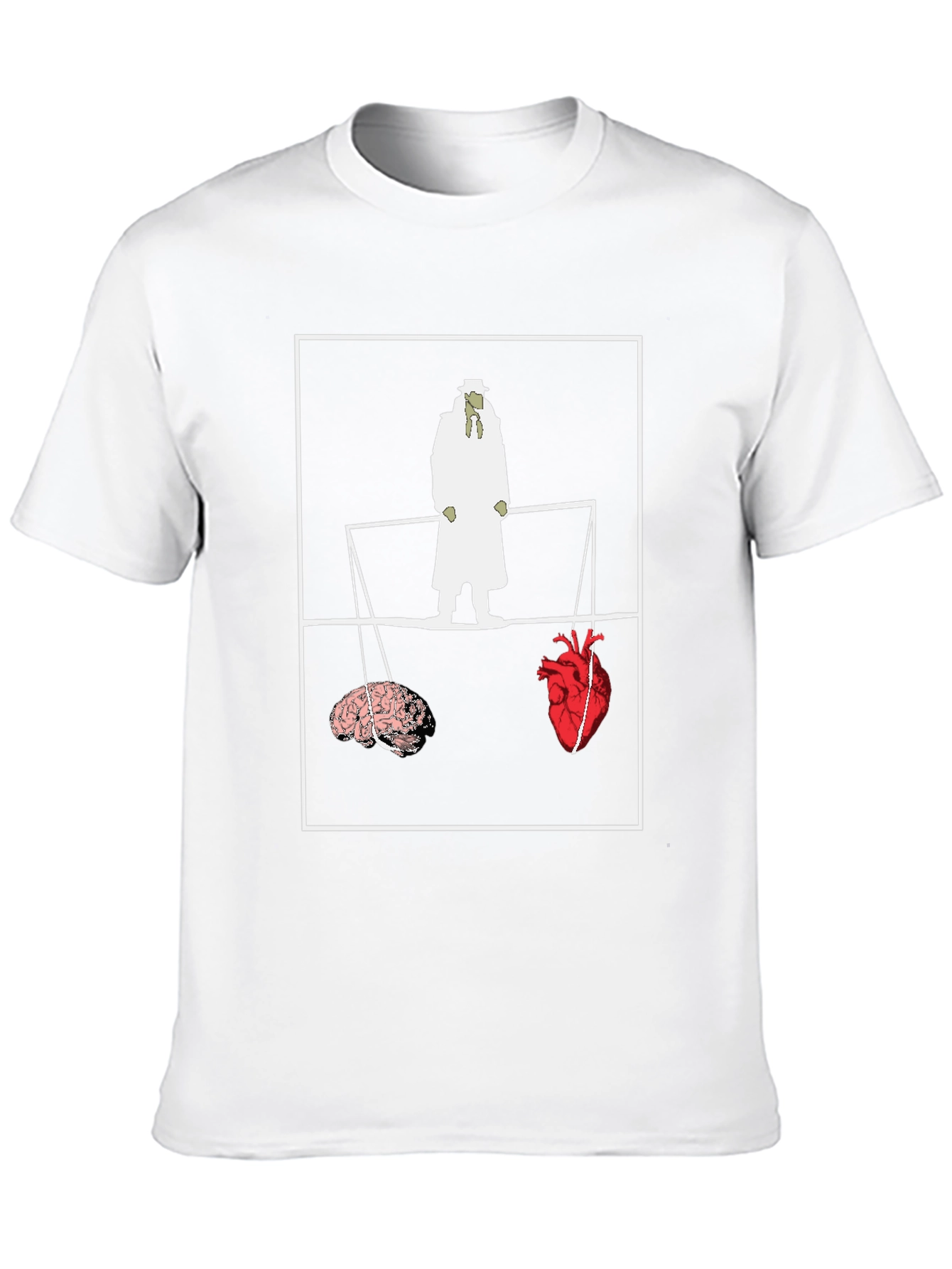 Brain vs. Heart T-Shirt - Philosophy Tee