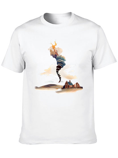 Tornado House Graphic Tee - Weather Inspired Design