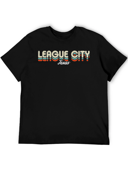 League City Texas Retro T-Shirt
