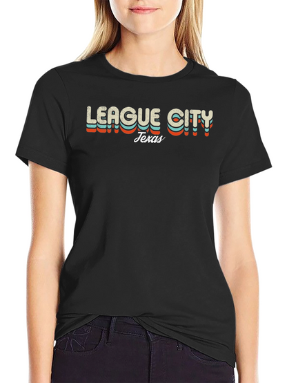 League City Texas Retro T-Shirt