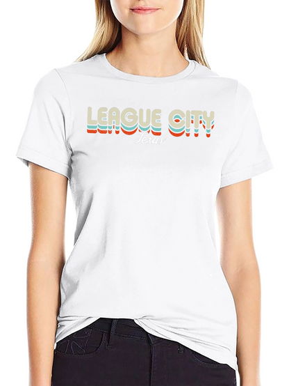 League City Texas Retro T-Shirt