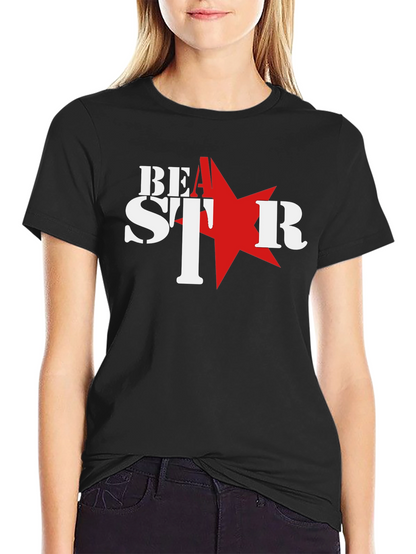 Be A Star Graphic T-Shirt - Black Cotton Tee