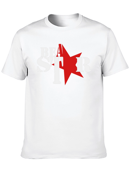 Be A Star Graphic T-Shirt - Black Cotton Tee