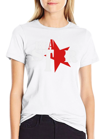 Be A Star Graphic T-Shirt - Black Cotton Tee