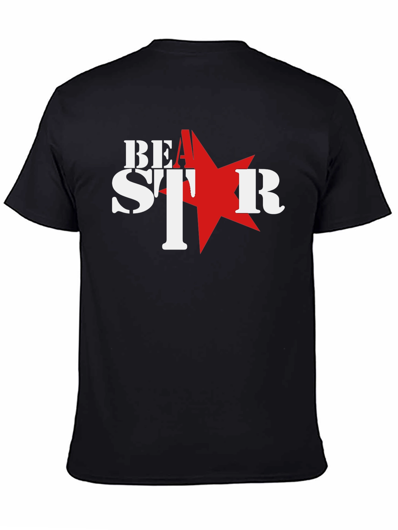 Be A Star Graphic T-Shirt - Black Cotton Tee