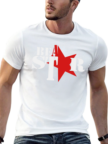 Be A Star Graphic T-Shirt - Black Cotton Tee