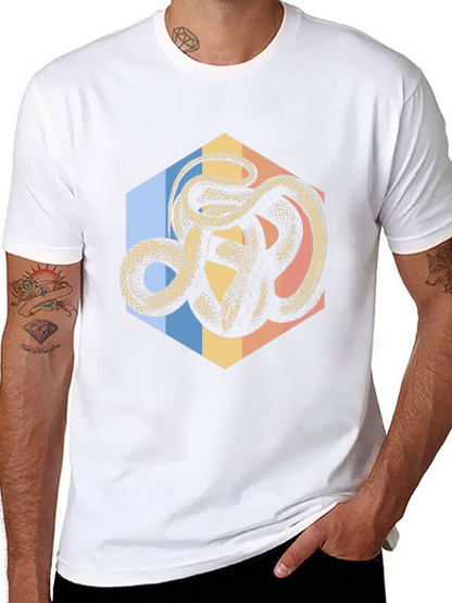Snake Hexagon Graphic Tee