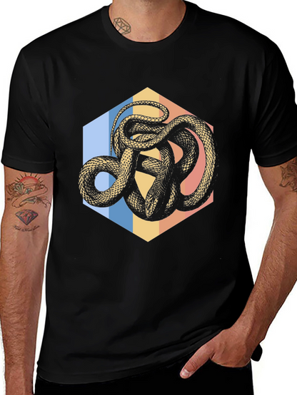 Snake Hexagon Graphic Tee
