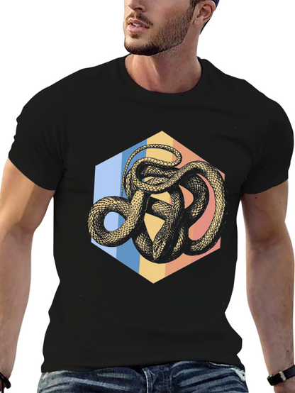 Snake Hexagon Graphic Tee