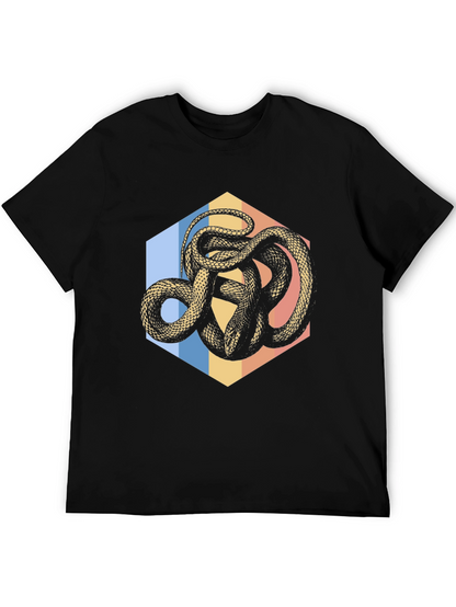 Snake Hexagon Graphic Tee