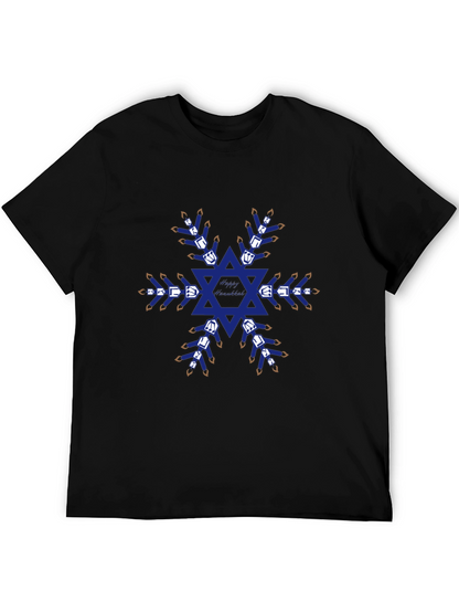 Festive Hanukkah Snowflake T-Shirt