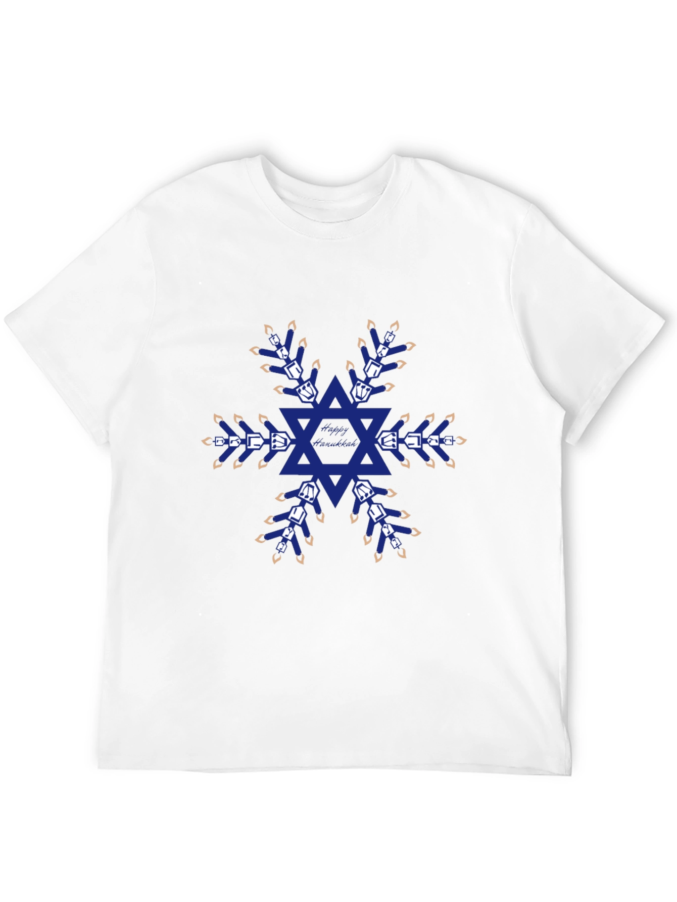 Festive Hanukkah Snowflake T-Shirt