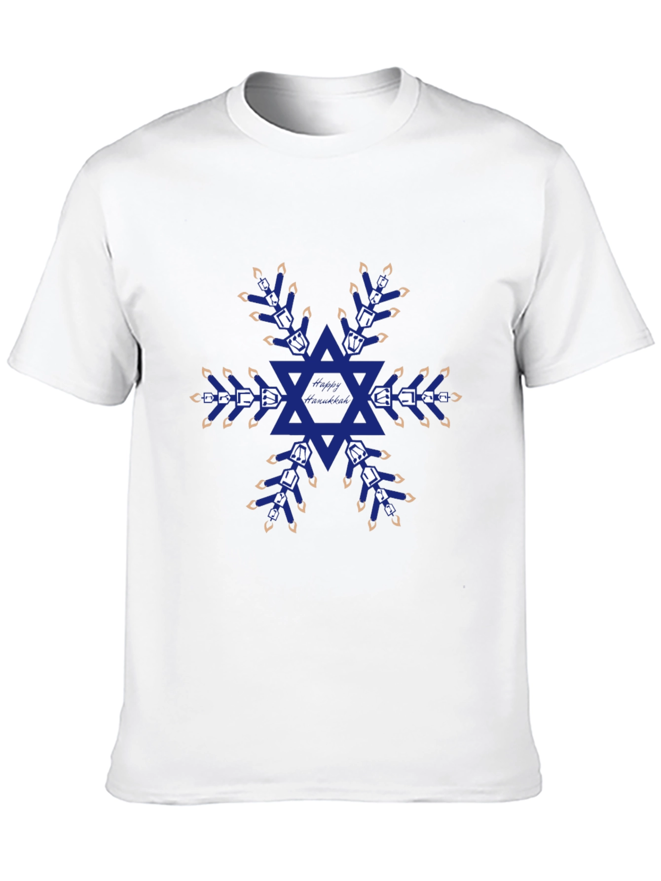 Festive Hanukkah Snowflake T-Shirt