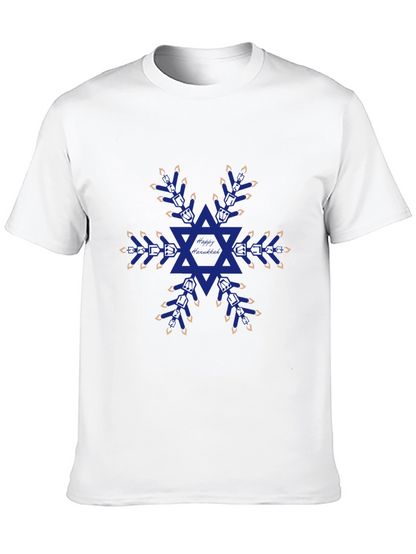 Festive Hanukkah Snowflake T-Shirt