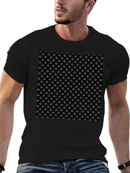 Fleur-de-Lis Pattern T-Shirt - Classic Design