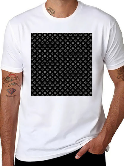 Fleur-de-Lis Pattern T-Shirt - Classic Design
