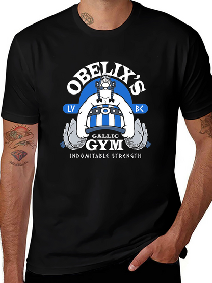 Obelixs Gallic Gym Black T-Shirt
