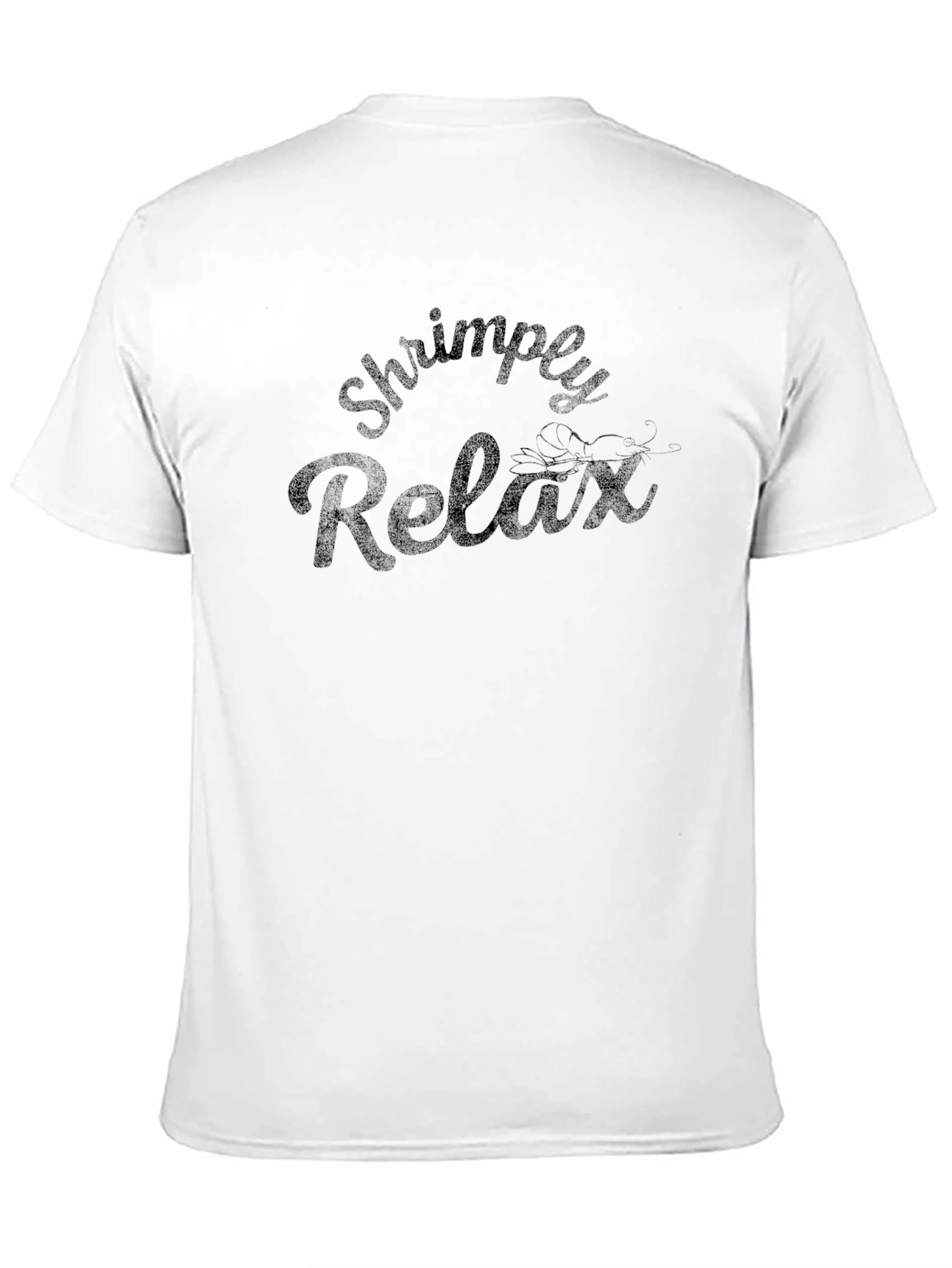 Shrimply Relax Mens Black T-Shirt