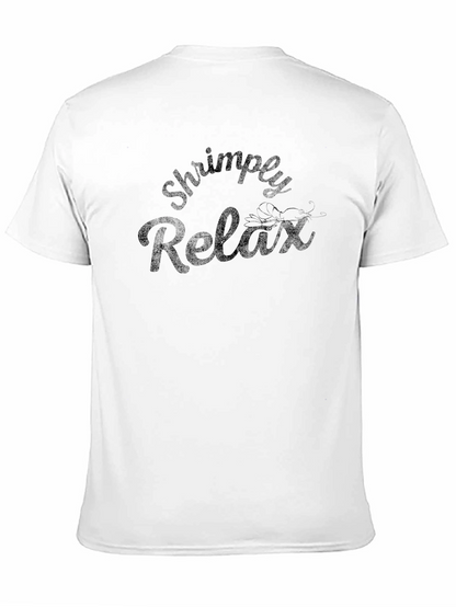 Shrimply Relax Mens Black T-Shirt