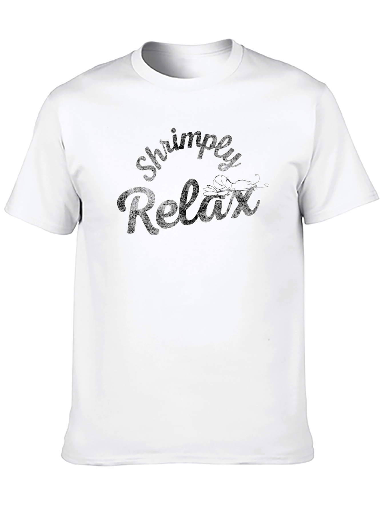 Shrimply Relax Mens Black T-Shirt