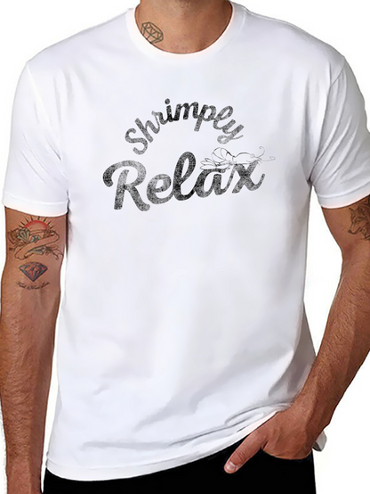 Shrimply Relax Mens Black T-Shirt