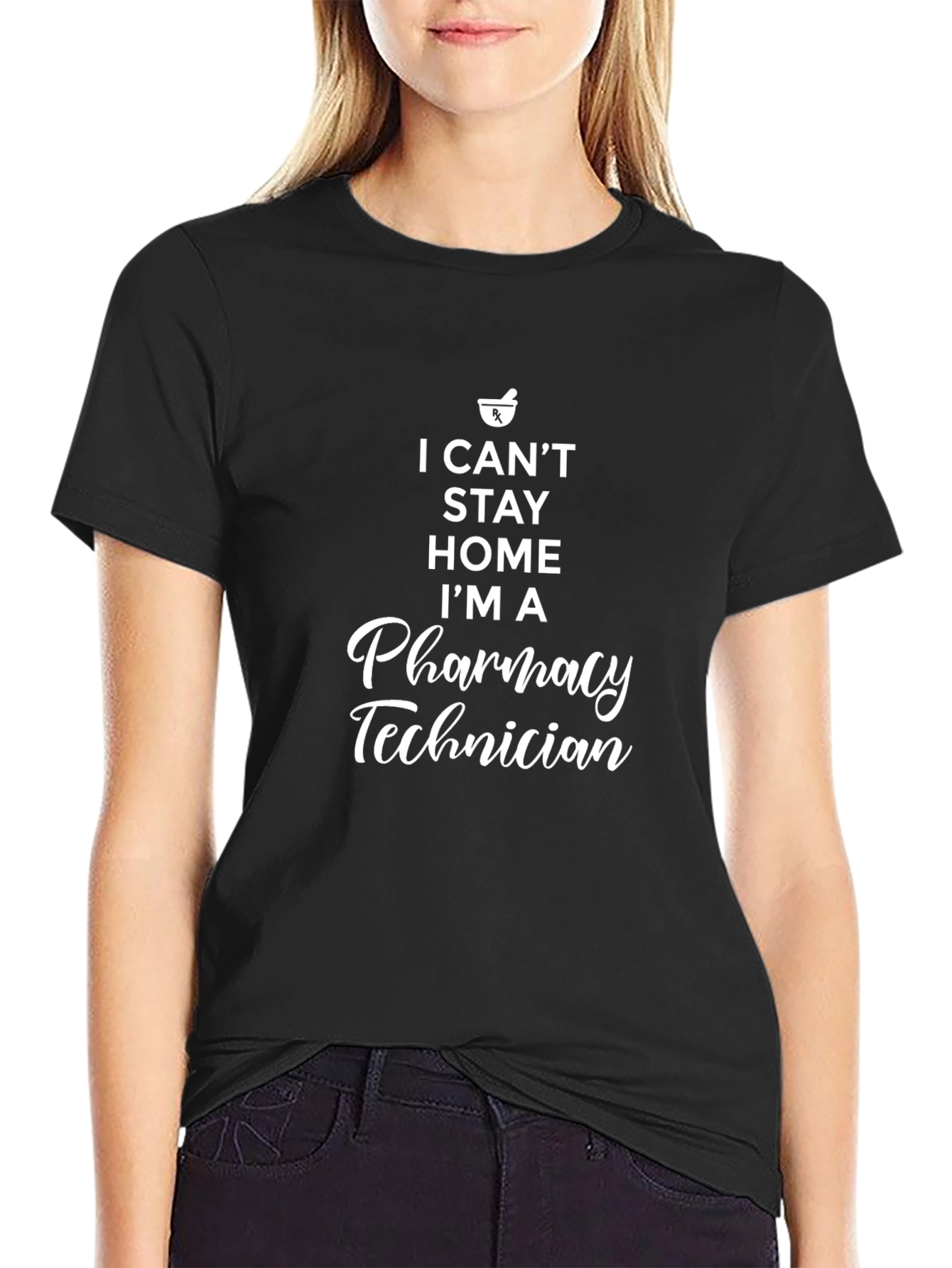 Pharmacy Technician T-Shirt - Stay Home Graphic Tee