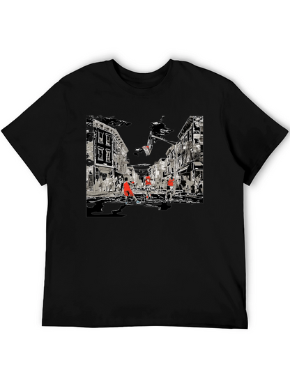 Streetball Graphic Tee - Black Cotton