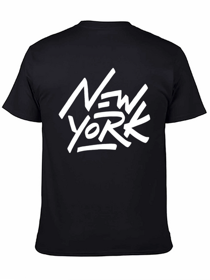 New York Graphic Tee - Stylish Black T-Shirt