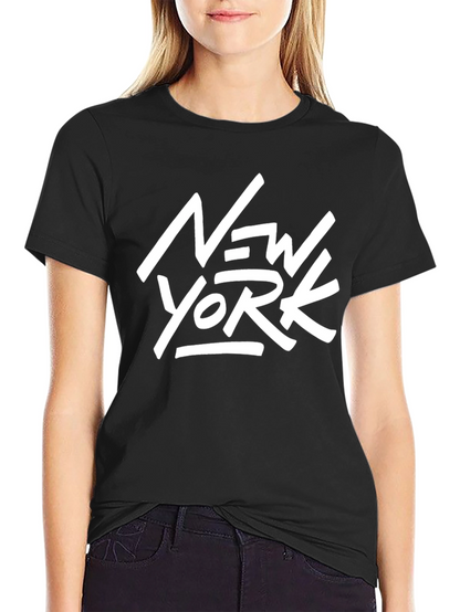 New York Graphic Tee - Stylish Black T-Shirt